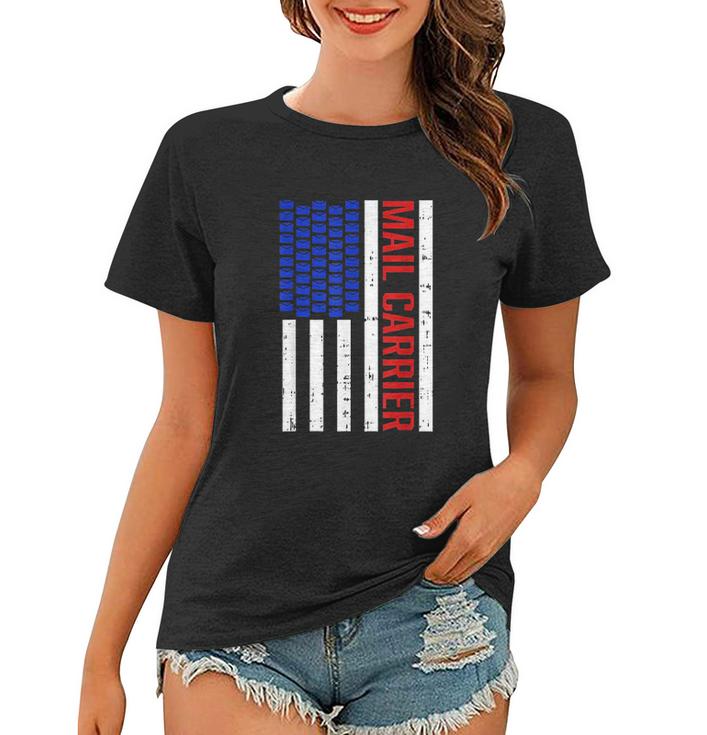 Proud Patriotic Postal Worker American Flag Us Postal Worker V2 Women T-shirt