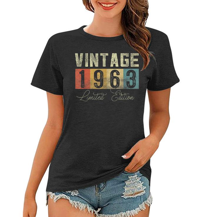 60 Year Old Gifts Made In 1963 Vintage 60Th Birthday Retro V2 Women T ...