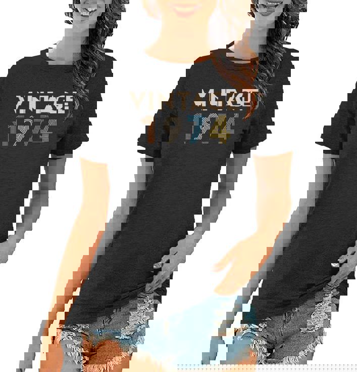 45Th Birthday Gifts - Vintage 1974 Classic  Women Men Women T-shirt