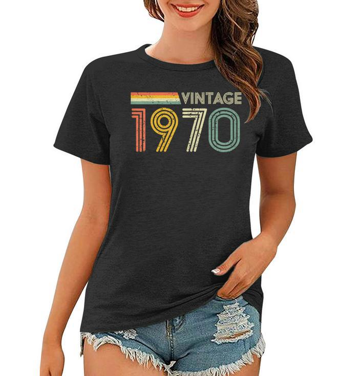 50Th Birthday Gift Men Retro Vintage 1970 Retro  Women T-shirt