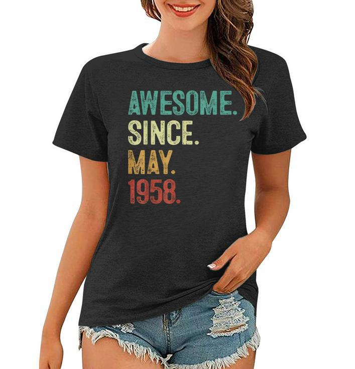 65 Years Old Awesome Since May 1958 65Th Birthday Women T-shirt