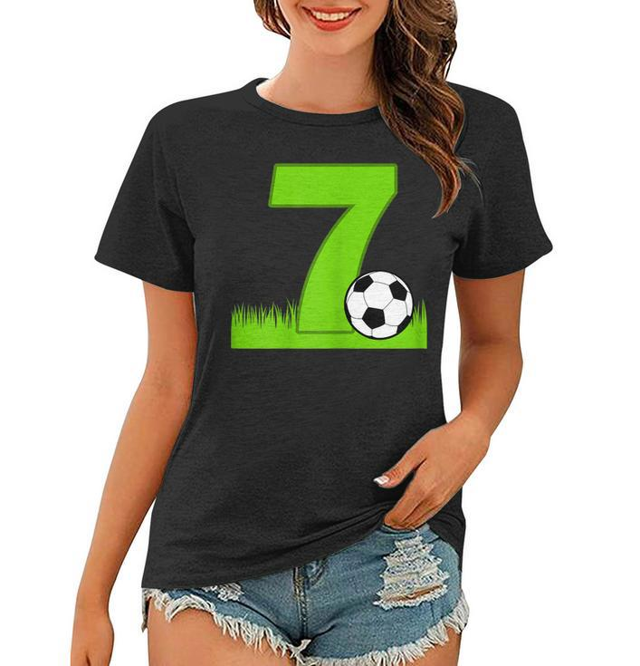 7Th Birthday Soccer  For 7 Years Old Women T-shirt