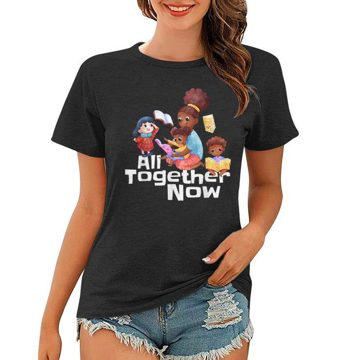 All Together Now Summer Reading 2023 Library Books Librarian  Women T-shirt