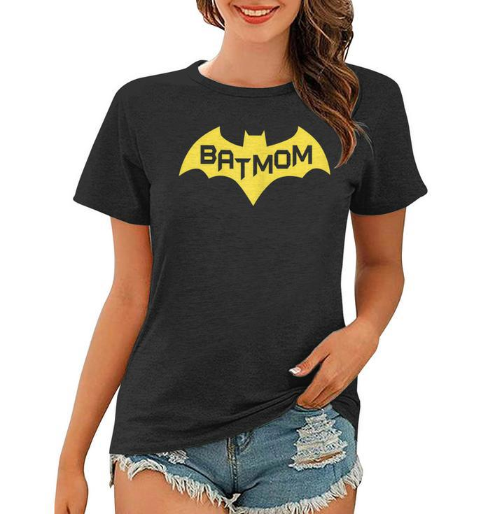 Batmom Mommy Super Hero Bat Mom Cool Woman The Girl Wonder  Gift For Womens Women T-shirt