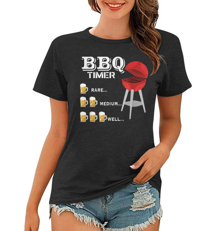 Bbq Timer Funny Beer Drinking Grilling Gift  Gift For Mens Women T-shirt