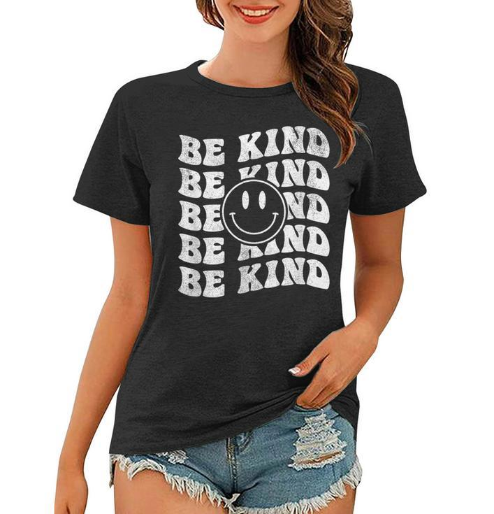 Be Kind Retro Happy Face – Vintage Positivity  Women T-shirt
