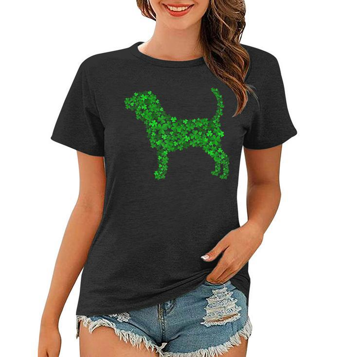 Beagle Dog Shamrock Leaf St Patrick Day  Women T-shirt