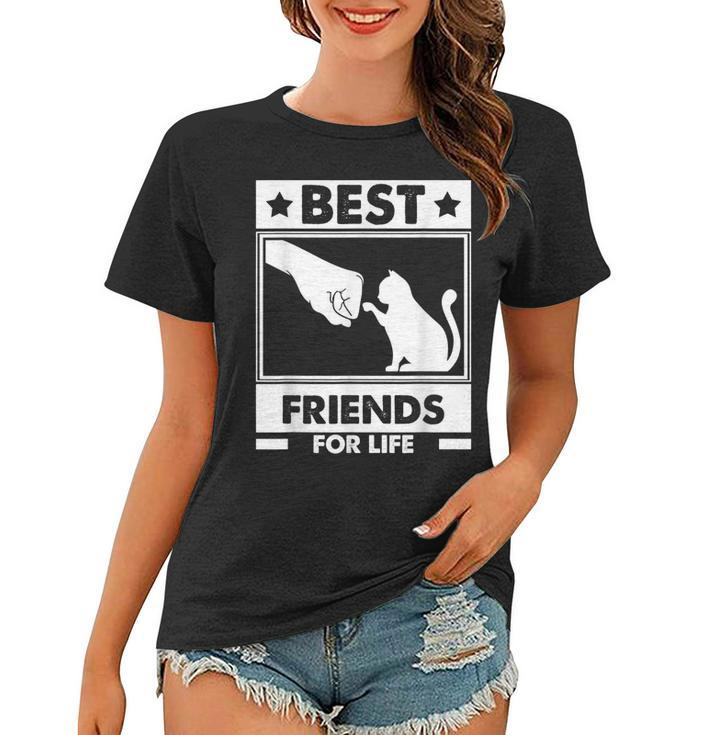 Best Friends For Life Cat Women T-shirt