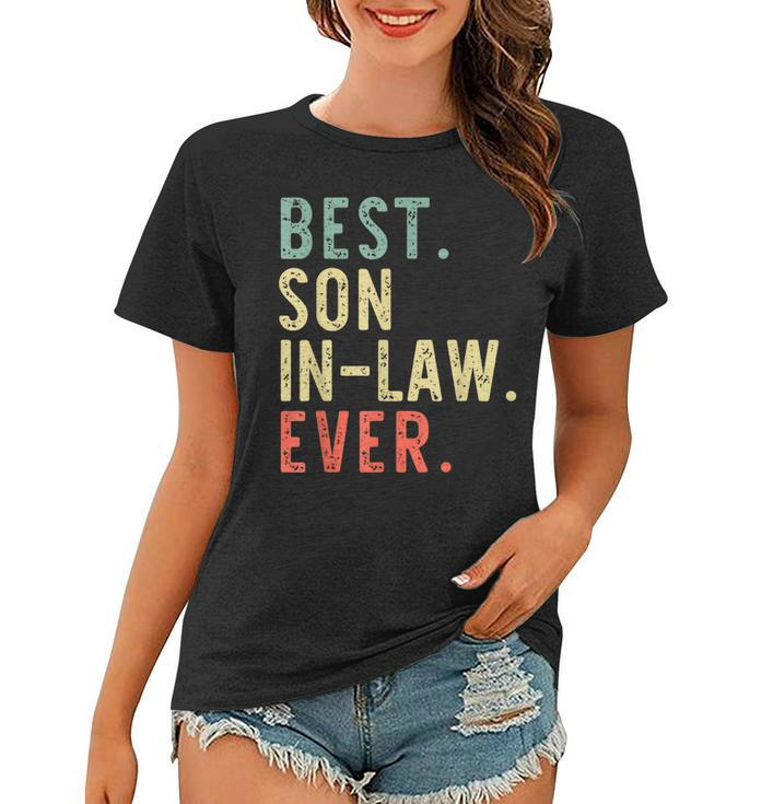 Best Soninlaw Ever Cool Funny Vintage Gift Christmas Women T-shirt