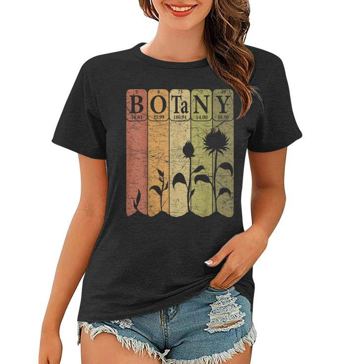 Botany Periodic Table Elements Plant Lover Botanical  Women T-shirt