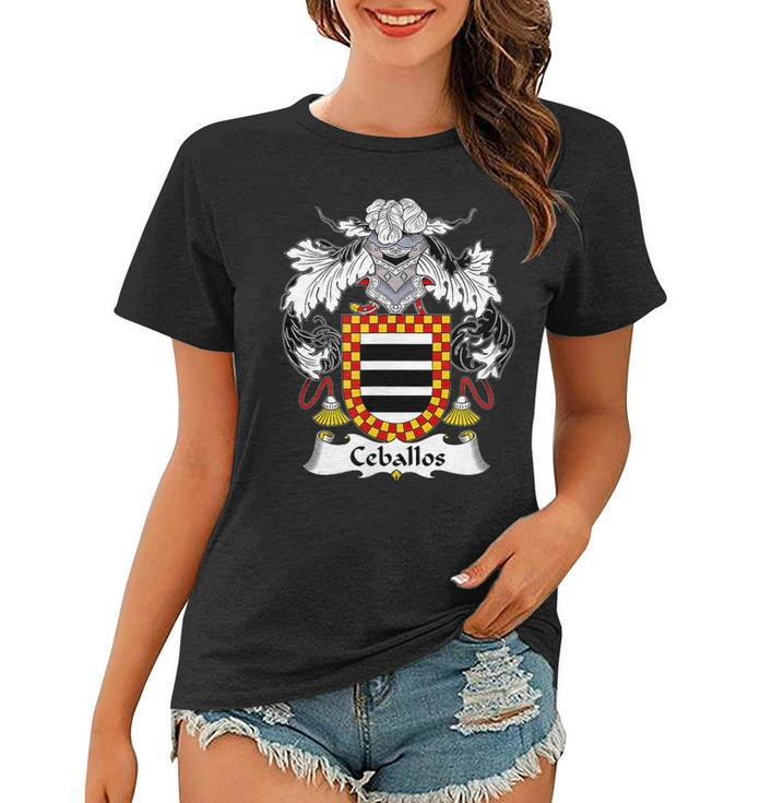 Ceballos Coat Of Arms Family Crest Women T-shirt