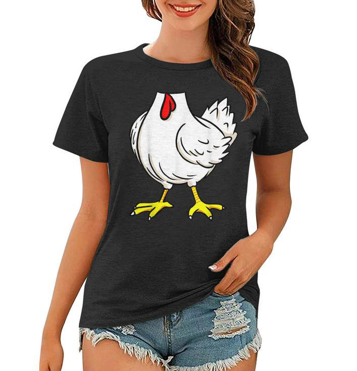Chicken Body Costume Animal Thanksgiving Halloween  Women T-shirt