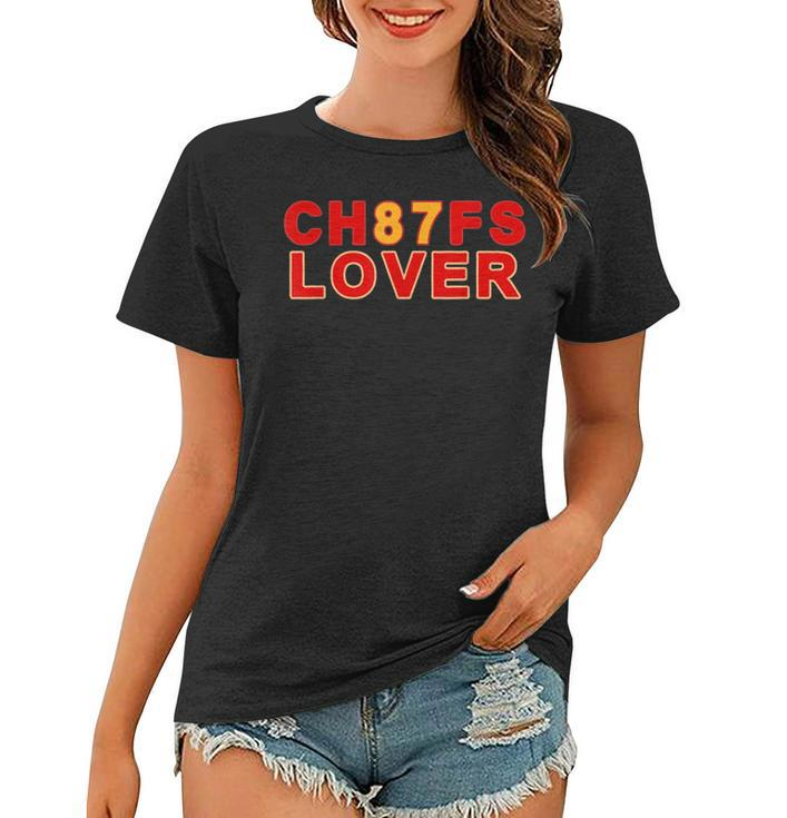Chief Lover 87 Kansas City Football Christmas Pajamas Travis  Women T-shirt