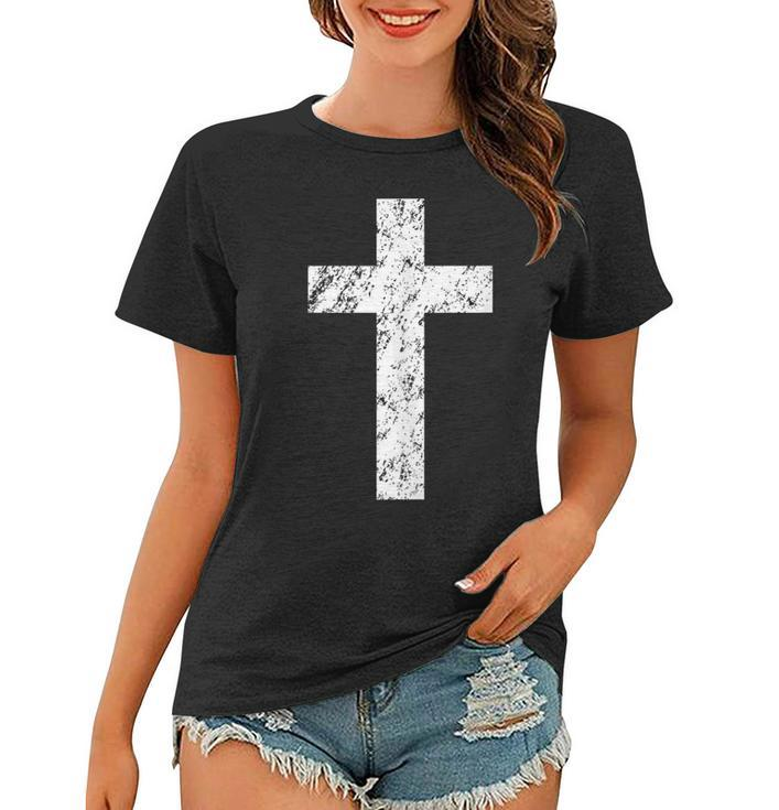 Christian Cross The Message Jesus Loves You  Women T-shirt