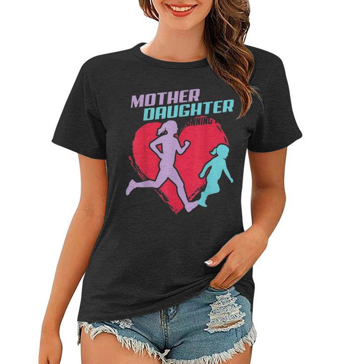 Cool Mother Daughter Running Team Funny Runner Tandem Gift Women Graphic Long Sleeve T shirt Seseable UK