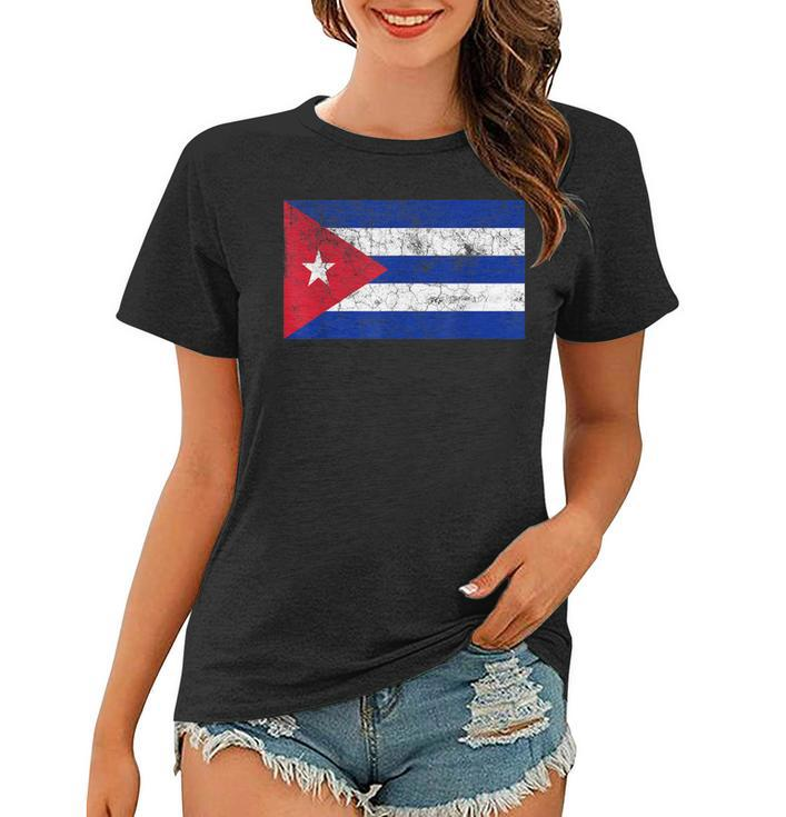 Cuban Flag T  Cuba Vintage Pride Men Women Kids Gift  Women T-shirt
