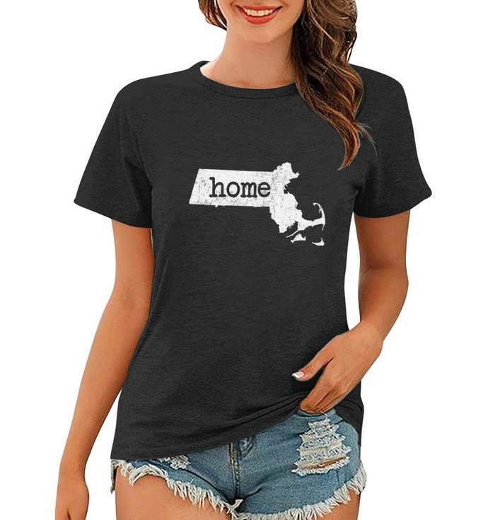 Distressed Massachusetts Home Shirt Massachusetts Shirt Women T-shirt