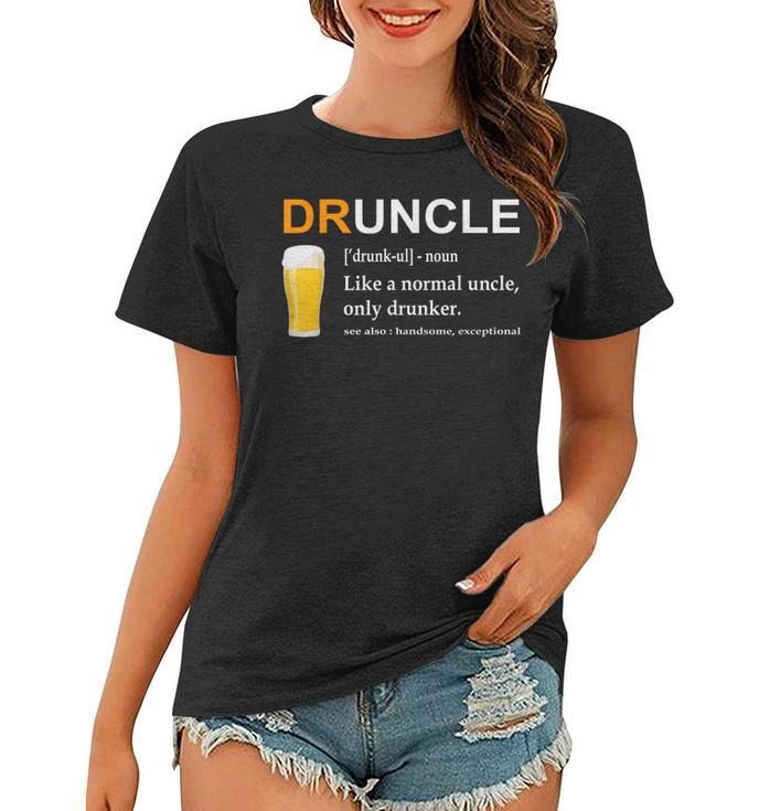 Druncle Beer Funny Fun T  Drunk Uncle Gifts  Tops Gift For Mens Women T-shirt