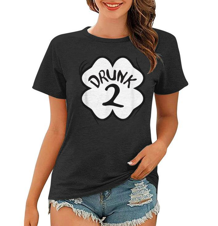 Drunk 2 St Pattys Day Green Drinking Team Group Matching Women T-shirt