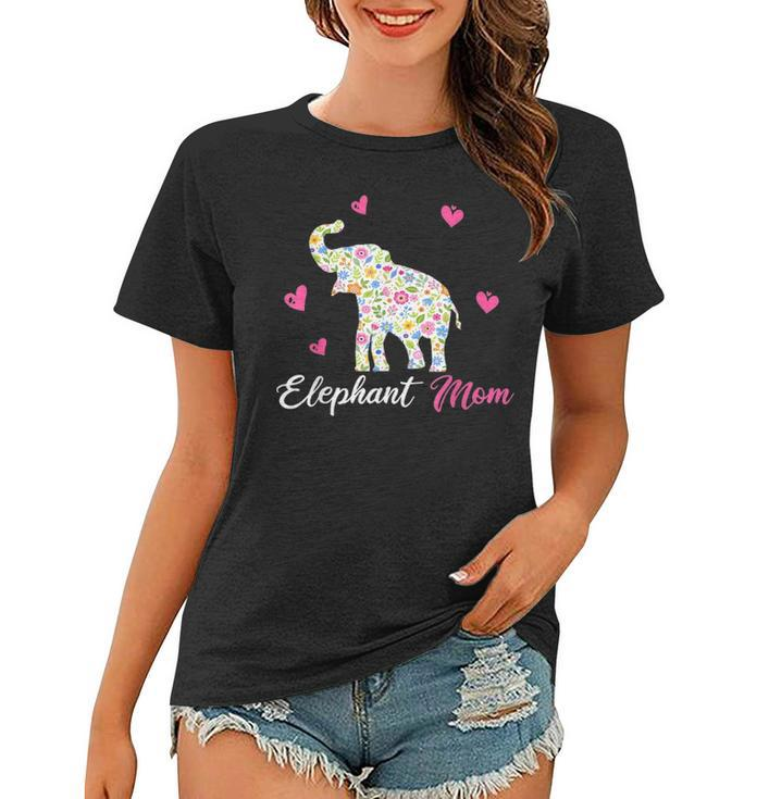 Elephant Mom Funny Animal Gift For Mothers Day Women T-shirt