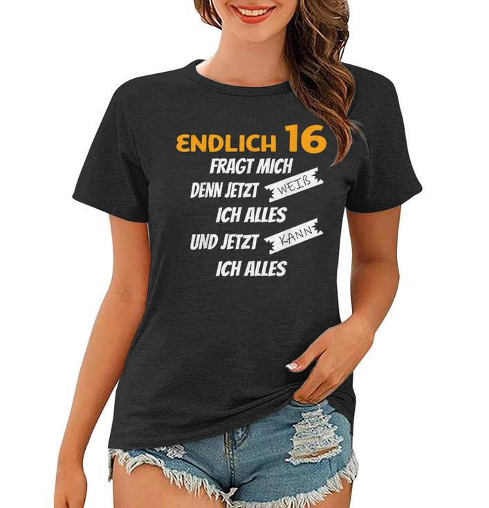 Endlich 16 Lustiges Geburtstags Frauen Tshirt