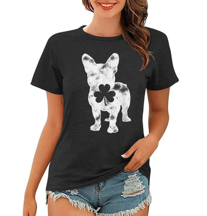 French Bulldog St Patricks Day Men Women Shamrock Dog Lover  Women T-shirt