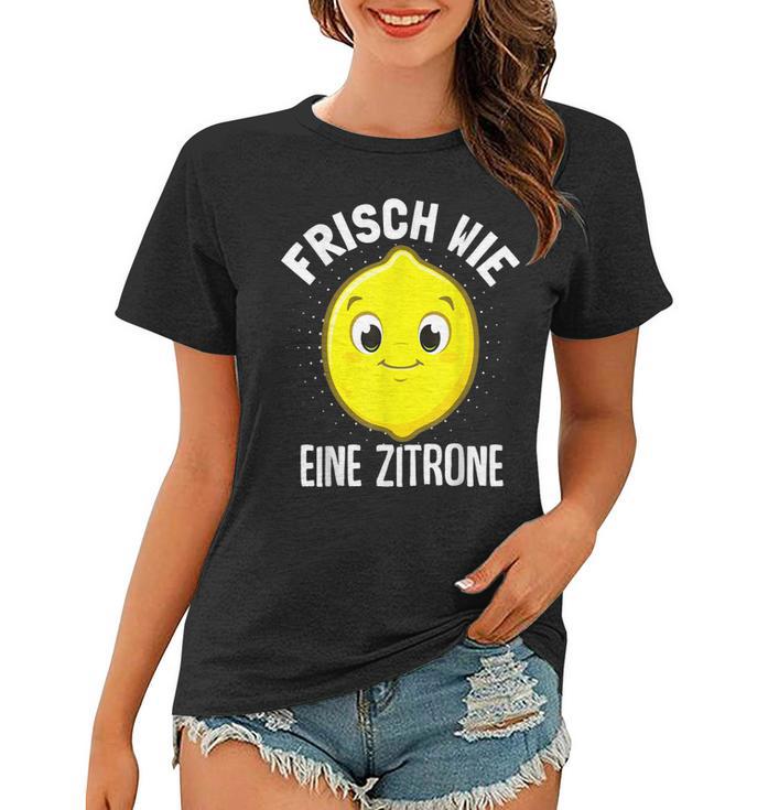 Frisch Wie Eine Zitrone Limette Früchte Zitronen Geschenk Frauen Tshirt