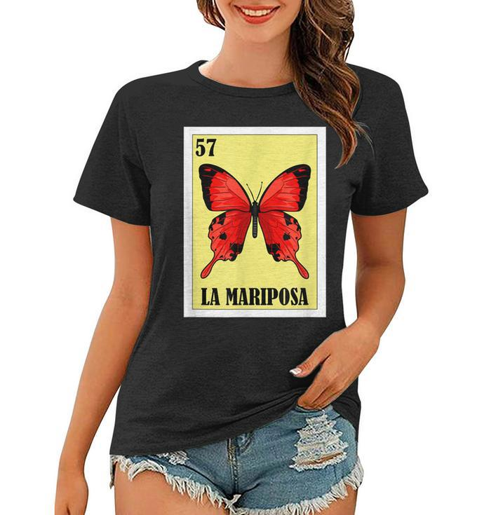 Funny Butterfly Mexican Design - La Mariposa  Women T-shirt