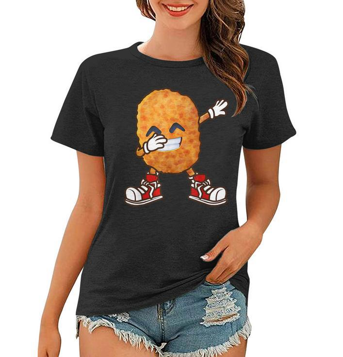 Funny Dabbing Chicken Nuggets Design For Kids Nugget Lover  Women T-shirt
