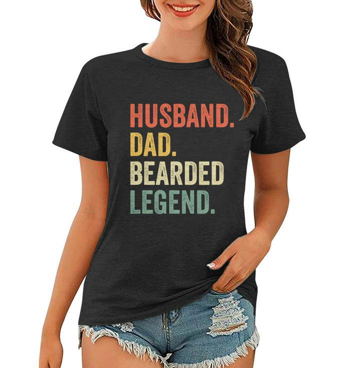 Funny Gift For Mens Funny Bearded Husband Dad Beard Legend Vintage Gift Women T-shirt