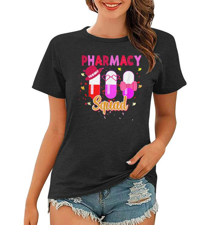 Funny Pharmacy Squad Pharmacist Valentines Day Matching  Women T-shirt