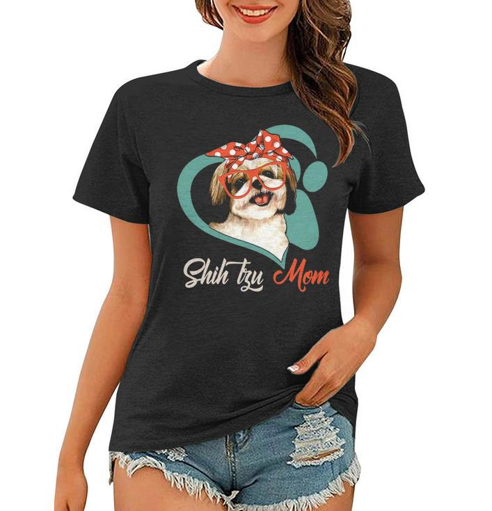 Funny Shih Tzu Mom Gift For Dog Lover Mothers Day Gift Women T-shirt