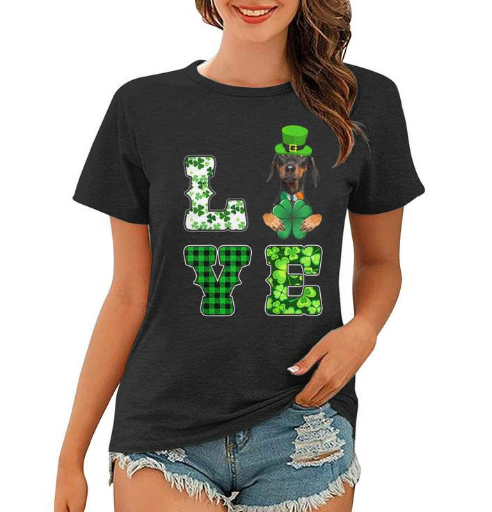 Funny St Patricks Day Shirts | Doberman Lover Women T-shirt