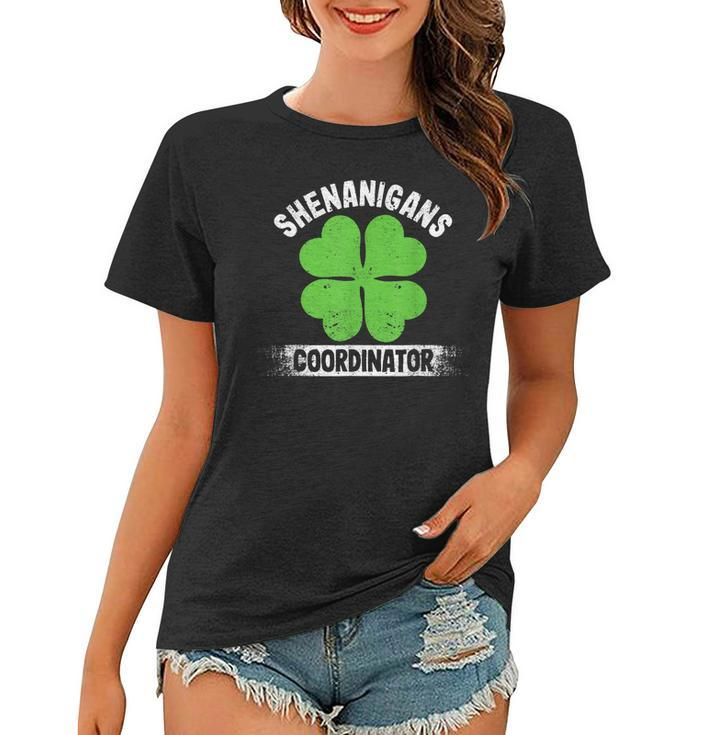 Funny Teacher St Patricks Day Irish Shenanigans Coordinator  Women T-shirt