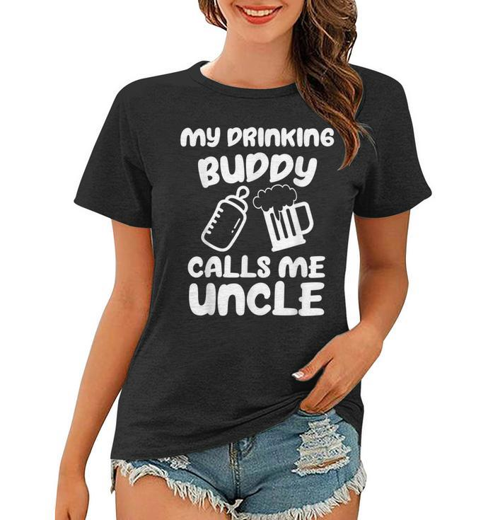 Funny Uncle Pregnancy Announcement For Uncle Drinking Buddy Gift For Mens Women T-shirt