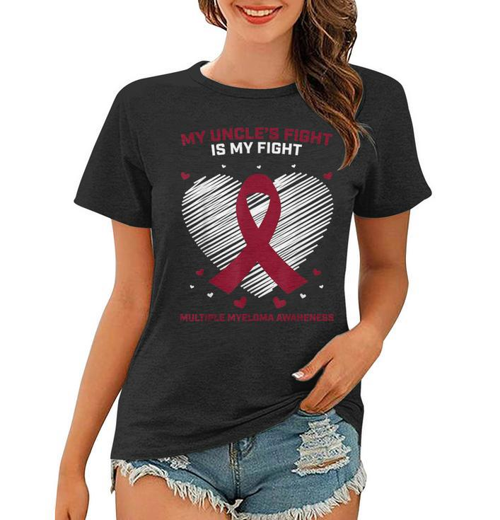 Gifts Uncle Multiple Myeloma Awareness Products Blood Cancer Women T-shirt