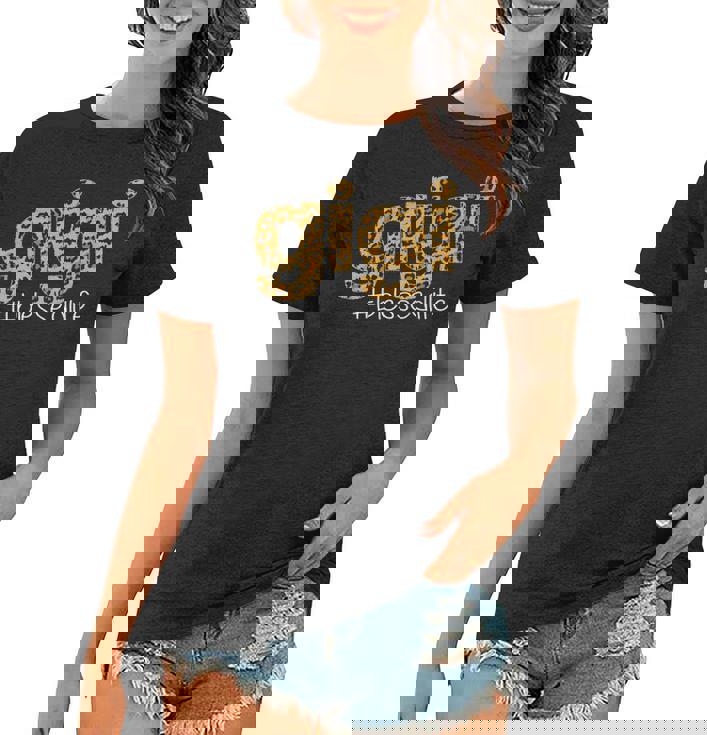 Gigi Blessed Life Leopard Funny Gigi Gift For Mom Women V2 Women T-shirt