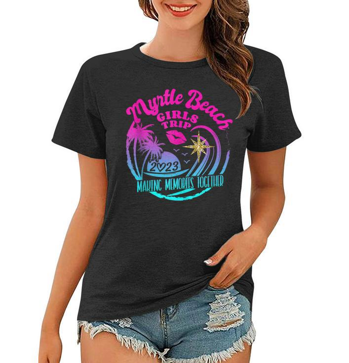 Girls Trip Myrtle Beach 2023  For Women Birthday Squad  Women T-shirt