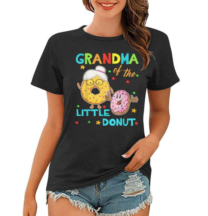 Grandma Of The Little Donut Birthday Shirt Donut Shirt Women T-shirt