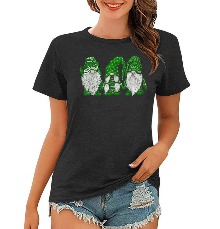 Green Sweater Gnome Design St Patricks Day Irish Gnome  Women T-shirt