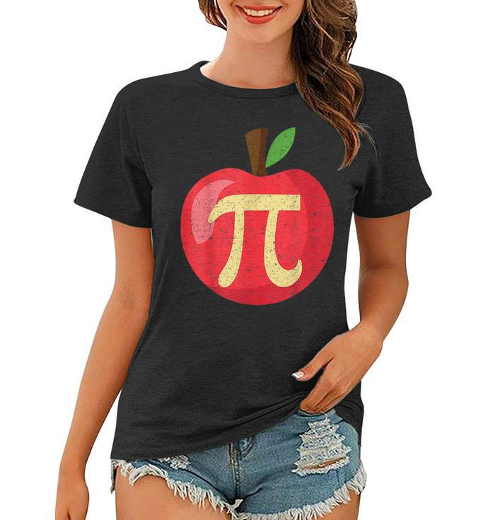 Happy Pi Day Cute Apple Pie 314 Funny Science Math Teacher  Women T-shirt