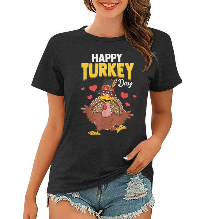 Happy Turkey Day Thanksgiving Gobble Gift Kids Women Men  Women T-shirt