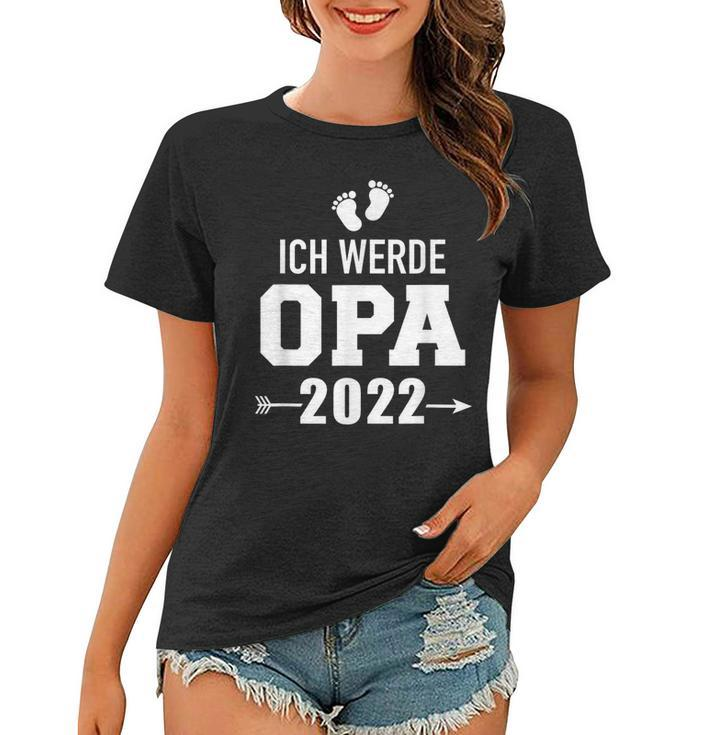 Herren Ich Werde Opa 2022 Schwangerschaft Verkünden Frauen Tshirt