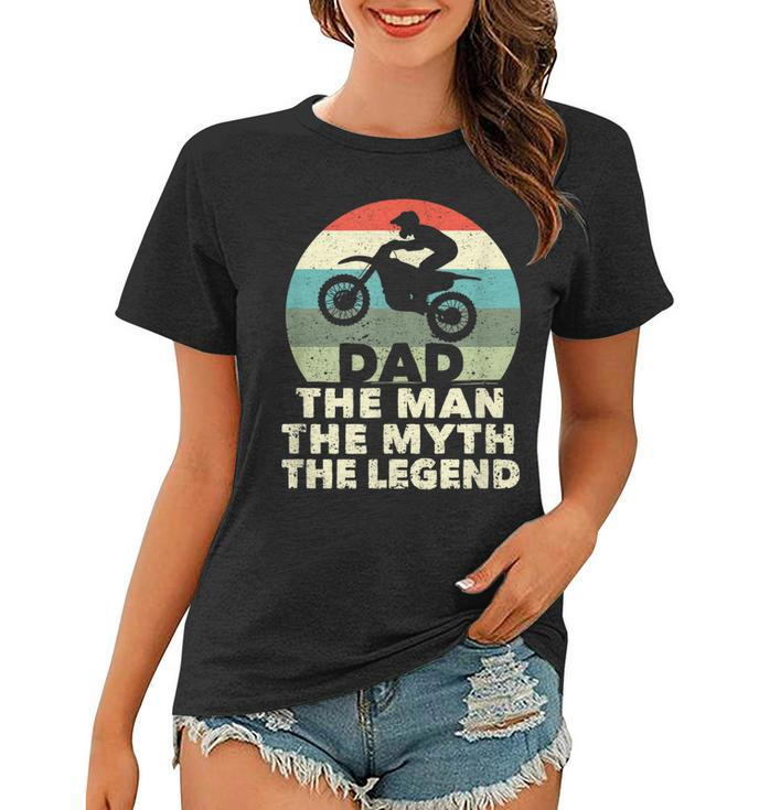 Herren Motocross MX Rider Dad Frauen Tshirt - Mann, Mythos, Legende