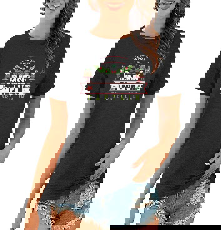 Holiday Cookie Gifts Christmas Baking Team Captain Women T-shirt