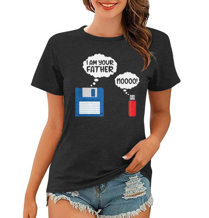 I Am Your Father Fun Usb Floppy Disk It Computer Geek Nerds   Women T-shirt