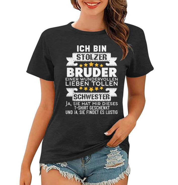 Ich Bin Stolzer Bruder Eines Wundervollen Schwester Frauen Tshirt, Herren Tee