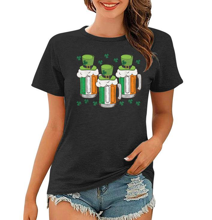 Irish Beer Ireland Flag St Patricks Day Men Women Leprechaun  Women T-shirt