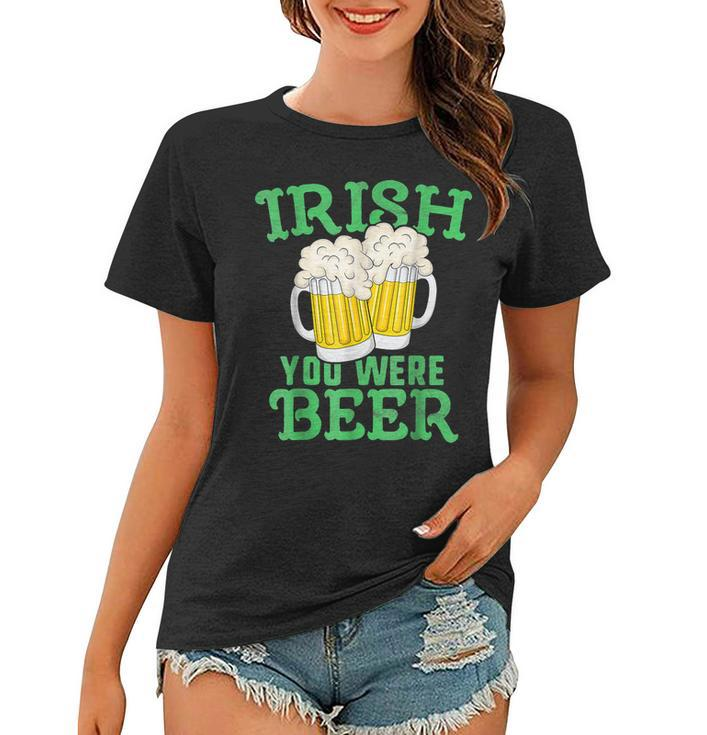 Irish You Were Beer Clover For Funny St Patricks Day 2023  Women T-shirt