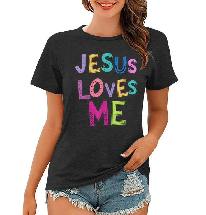Jesus Loves Me Religious Christian Catholic Church Prayer  Women T-shirt